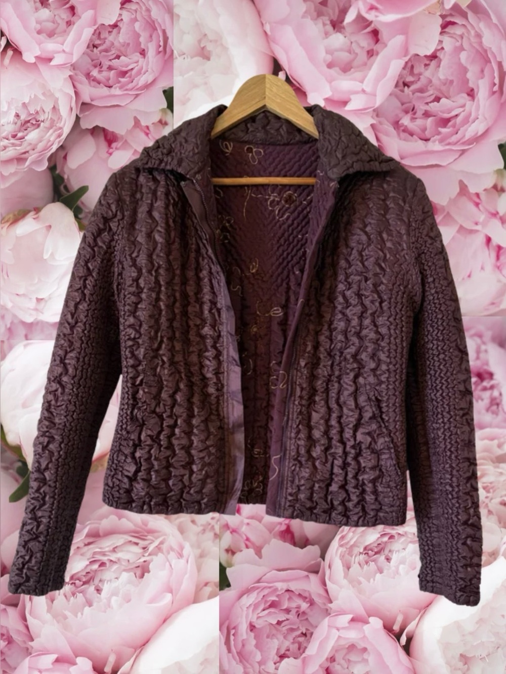 UbU Crinkle Reversible Purple Jacket